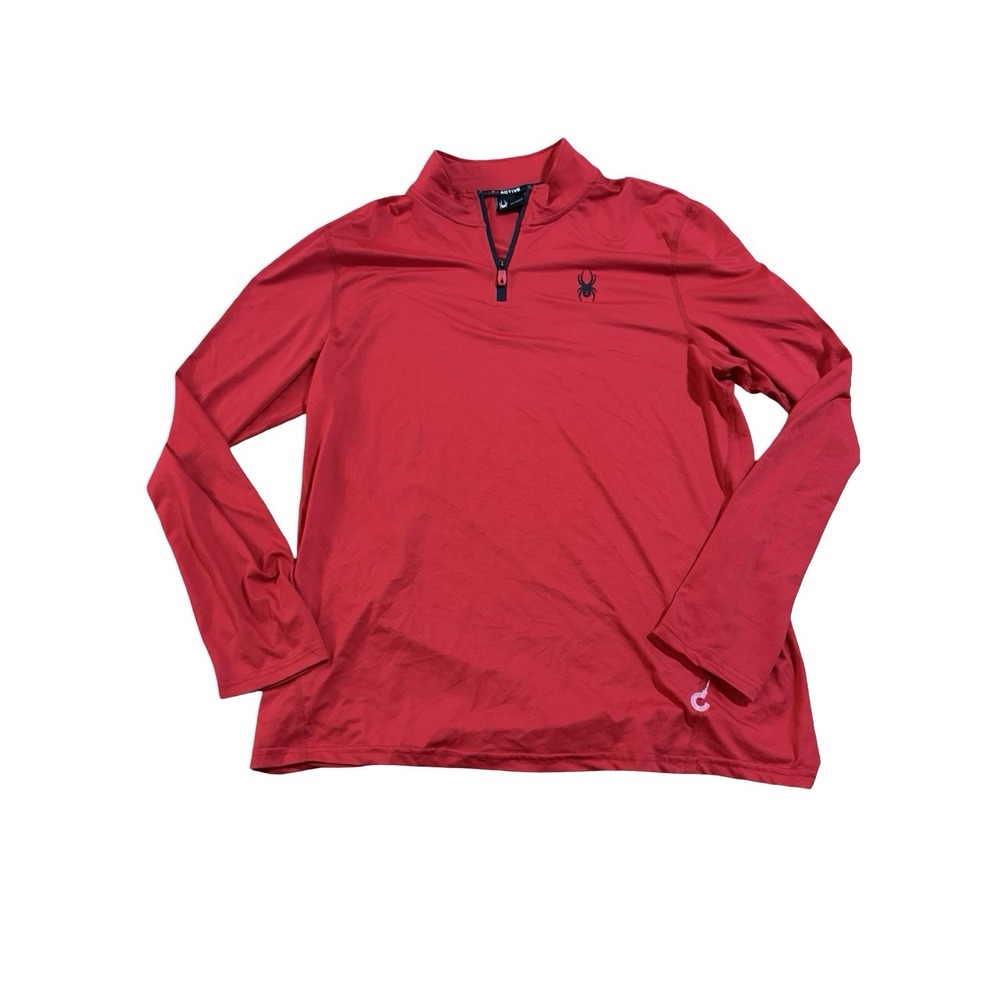 Spyder Active 1/4 Zip Lightweight Pullover ProW B - Red - Large